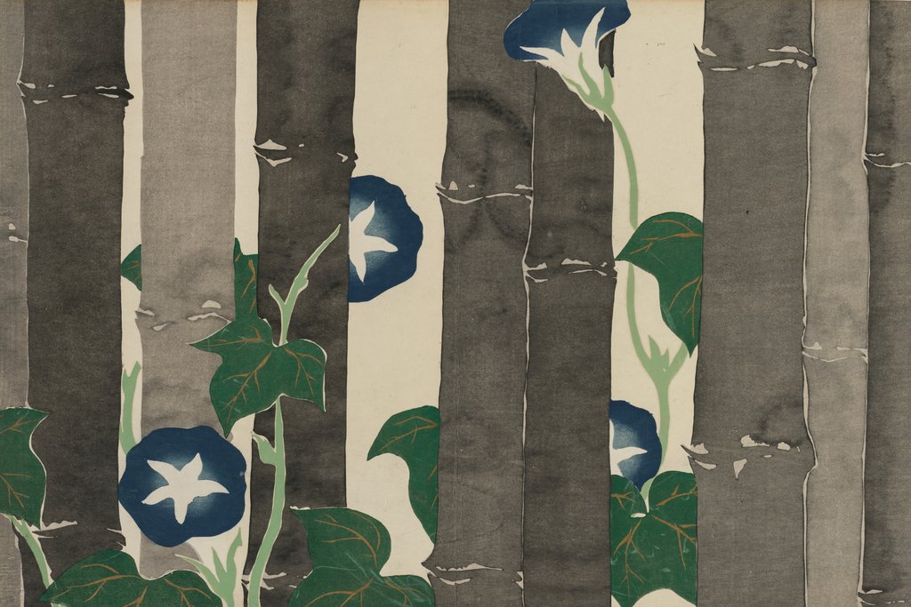 Morning Glories (Asagao) (1909-1910) by Kamisaka Sekka