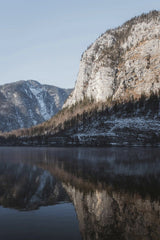 Snow-Capped Mountain and Pine Forest Reflected in Calm Lake by Ahmet Yüksek ✪
