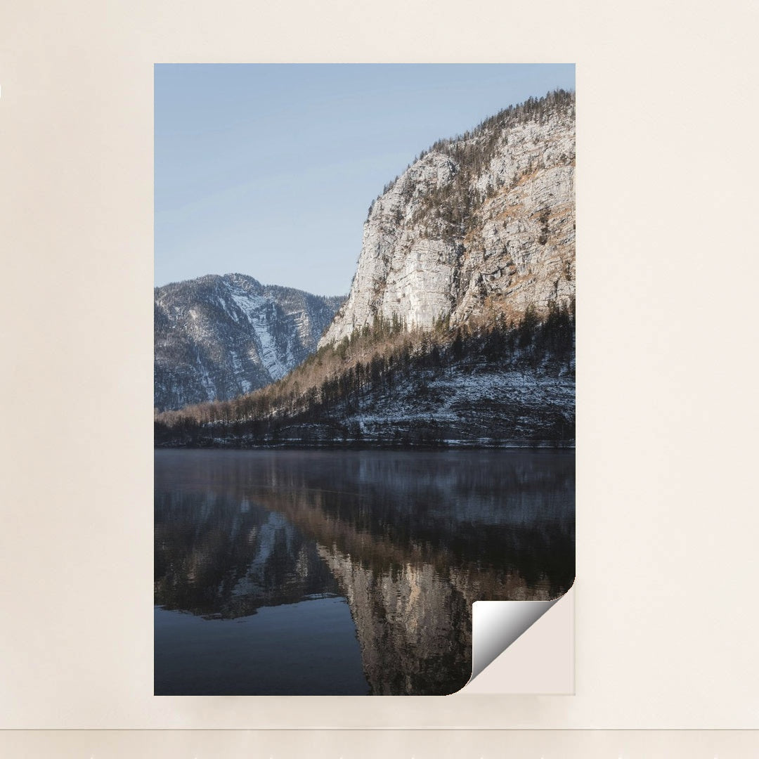 Snow-Capped Mountain and Pine Forest Reflected in Calm Lake by Ahmet Yüksek ✪ - Peeliez