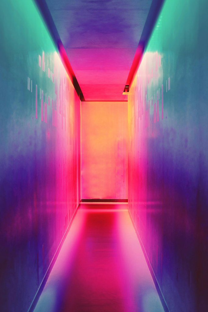 Multicolored hallway by Efe Kurnaz