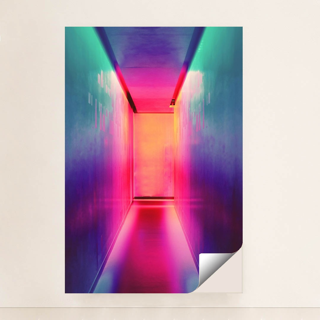 Multicolored hallway by Efe Kurnaz - Peeliez