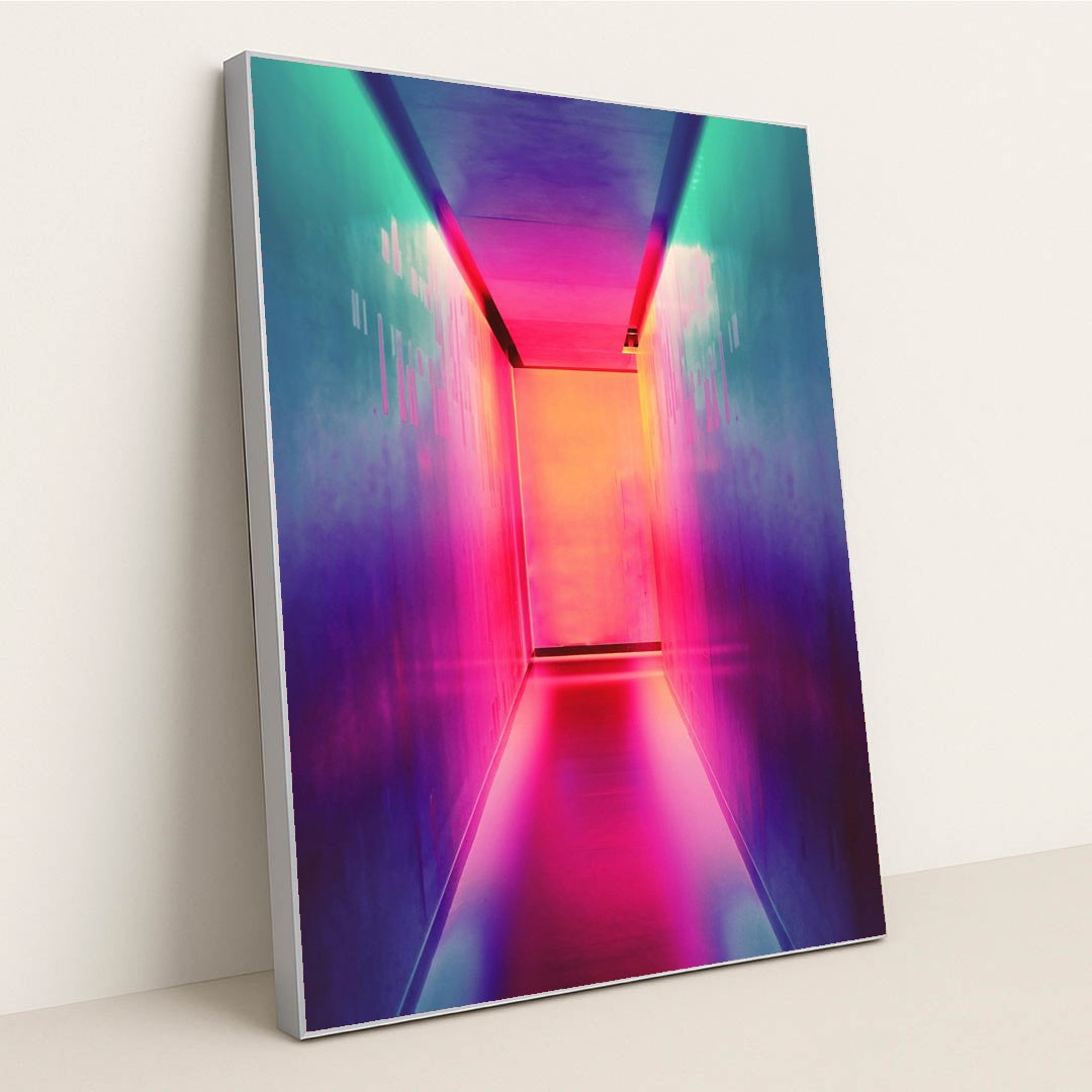 Multicolored hallway by Efe Kurnaz - Silver Frame Stretchiez