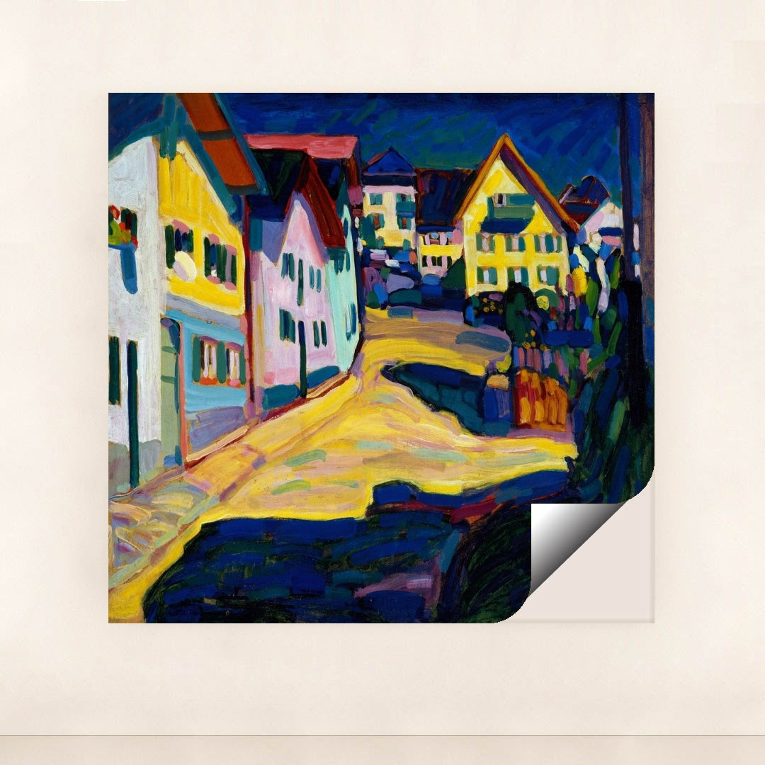 Murnau, Burggrabenstrasse 1, 1908 (1908) by Wassily Kandinsky - Peeliez