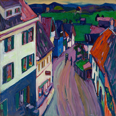 Murnau – View from the window of the Griesbräu (1908) by Wassily Kandinsky