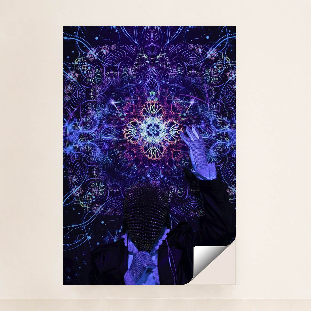 Neon Kaleidoscope Portrait by Sid Dalal - Peeliez