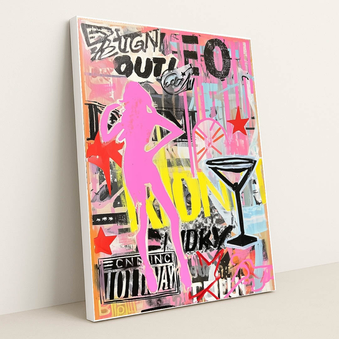 Neon Noir by Luca Verden - White Frame Stretchiez