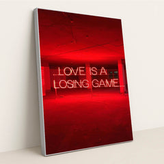Love is A Losing Game by Gary Butterfield - Silver Frame Stretchiez