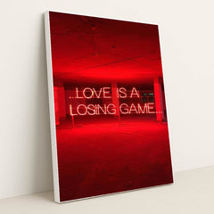 Love is A Losing Game by Gary Butterfield - White Frame Stretchiez