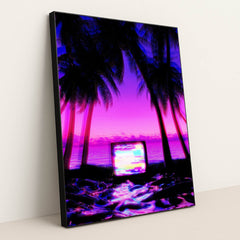 Neon Tropics by Remi Kaze - Black Frame Stretchiez