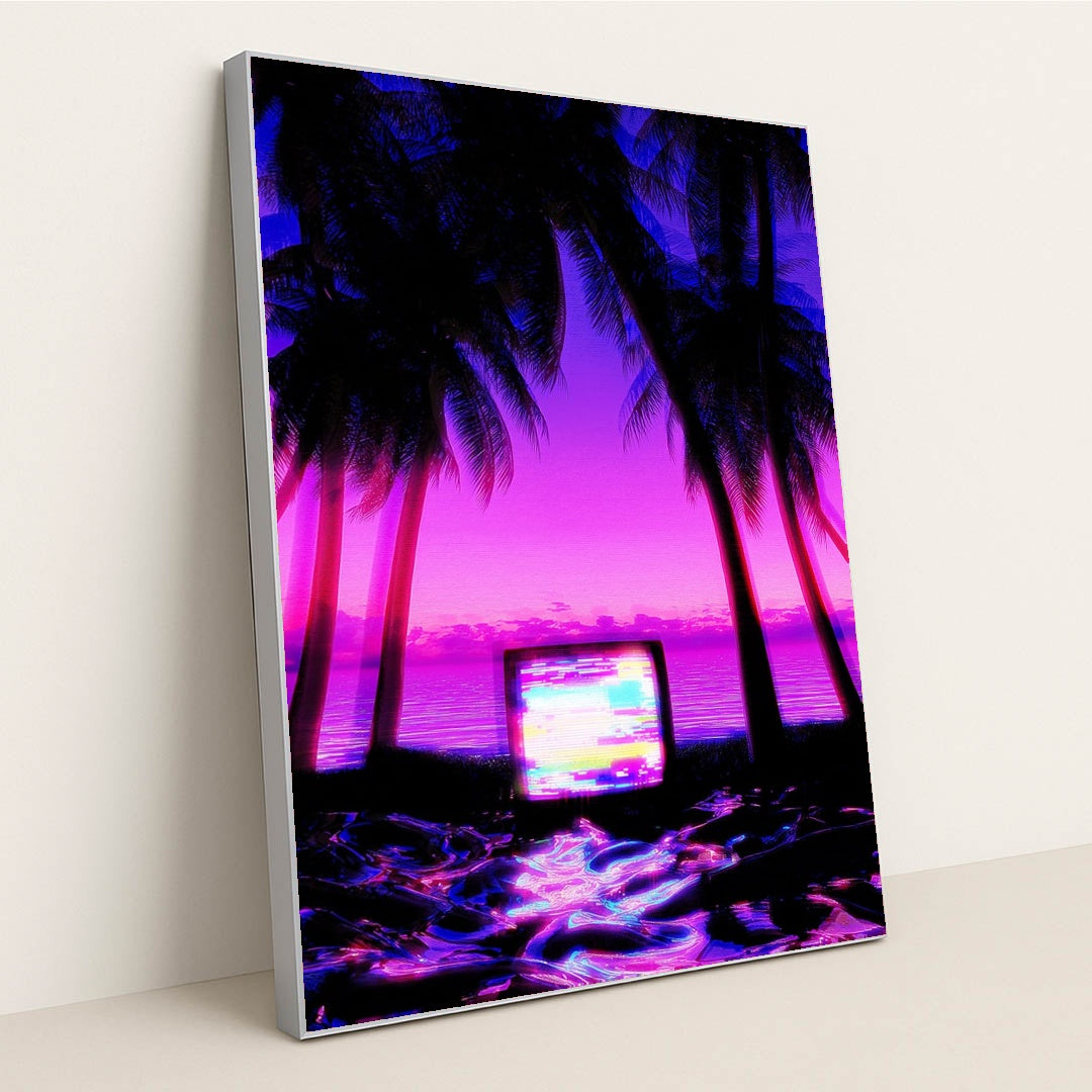 Neon Tropics by Remi Kaze - Silver Frame Stretchiez