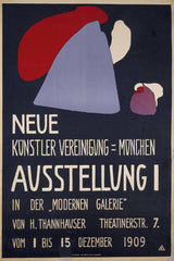 Wassily Kandinsky - Plakat für die erste Ausstellung der Neuen Künstlervereinigung München (1909)