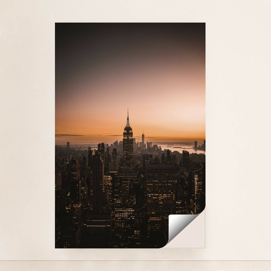 New York City Skyline at Sunset by Kyle Miller - Peeliez