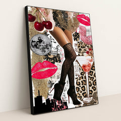 Nightlife Fever by Luca Verden - Black Frame Stretchiez