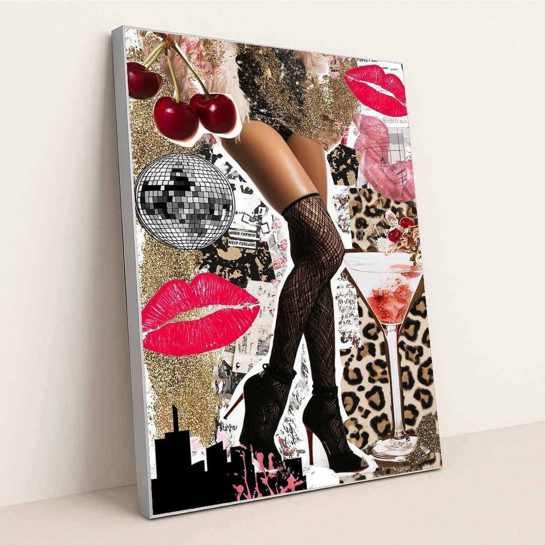Nightlife Fever by Luca Verden - Silver Frame Stretchiez