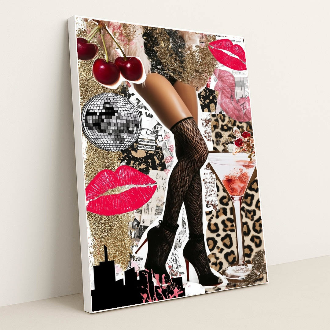 Nightlife Fever by Luca Verden - White Frame Stretchiez