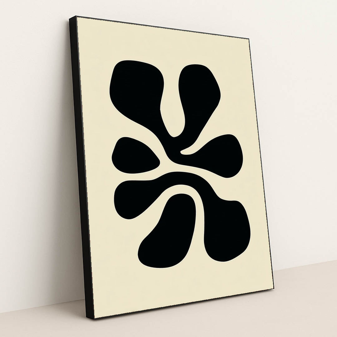 Nocturne Bloom I by Wall Gusto™ - Black Frame Stretchiez