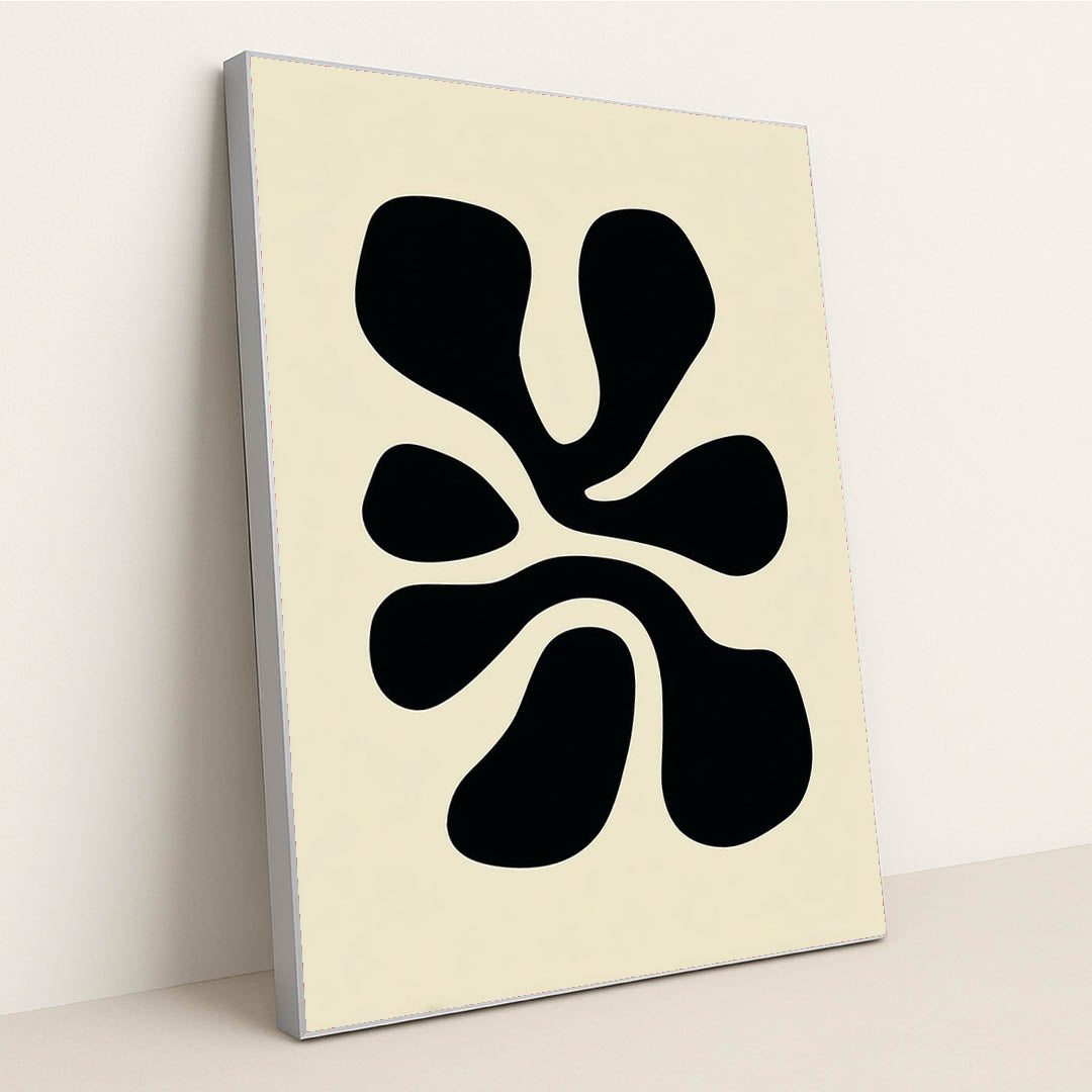 Nocturne Bloom I by Wall Gusto™ - Silver Frame Stretchiez