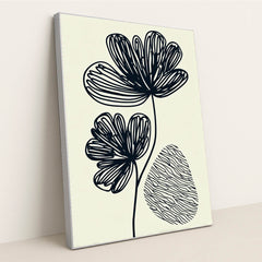 Nocturne Bloom II by Wall Gusto™ - Silver Frame Stretchiez