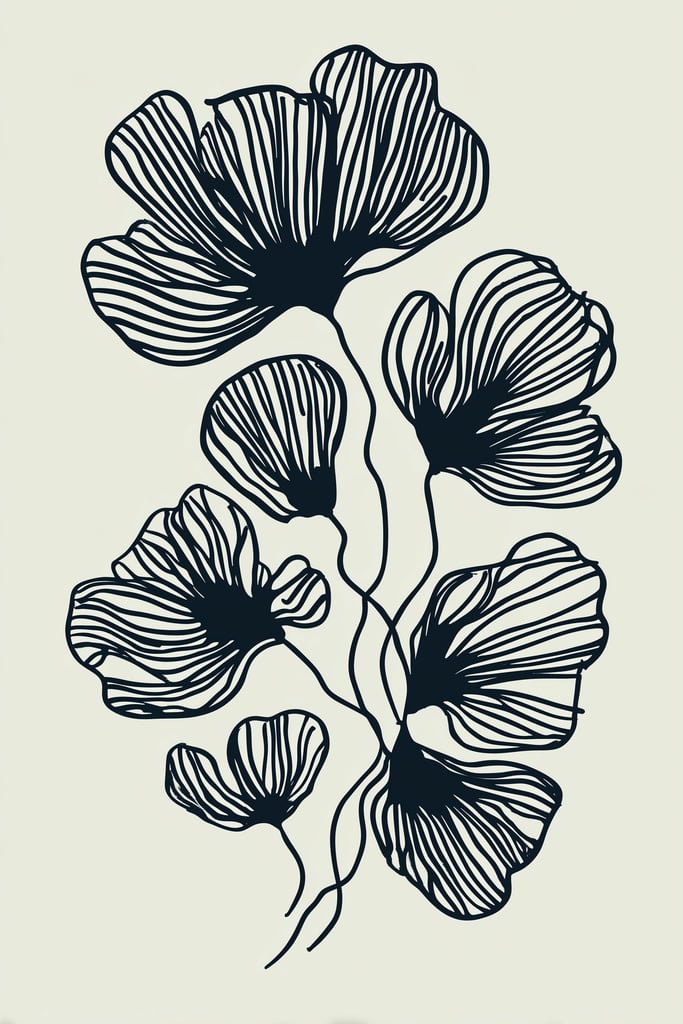 Nocturne Bloom III by Wall Gusto™