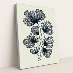 Nocturne Bloom III by Wall Gusto™ - Silver Frame Stretchiez