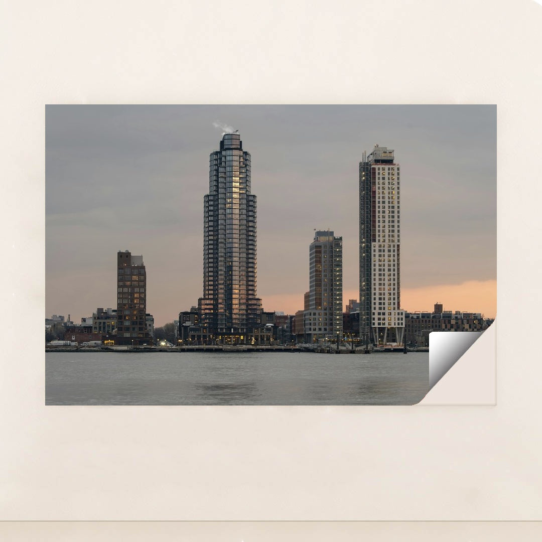 Sunset Reflections Over NYC Skyscrapers by _ Whittington - Peeliez