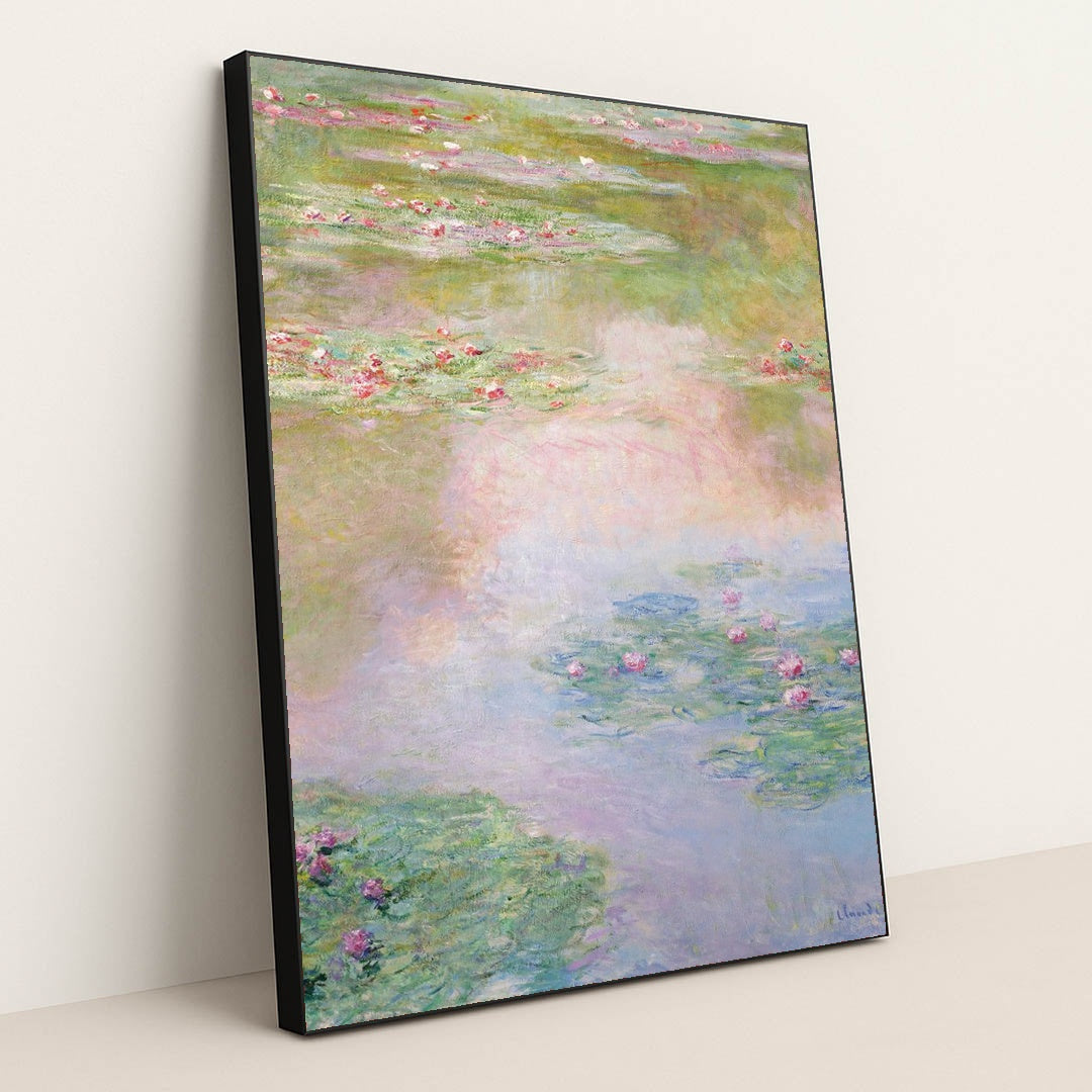 Nymphéas (1907) by Claude Monet - Black Frame Stretchiez