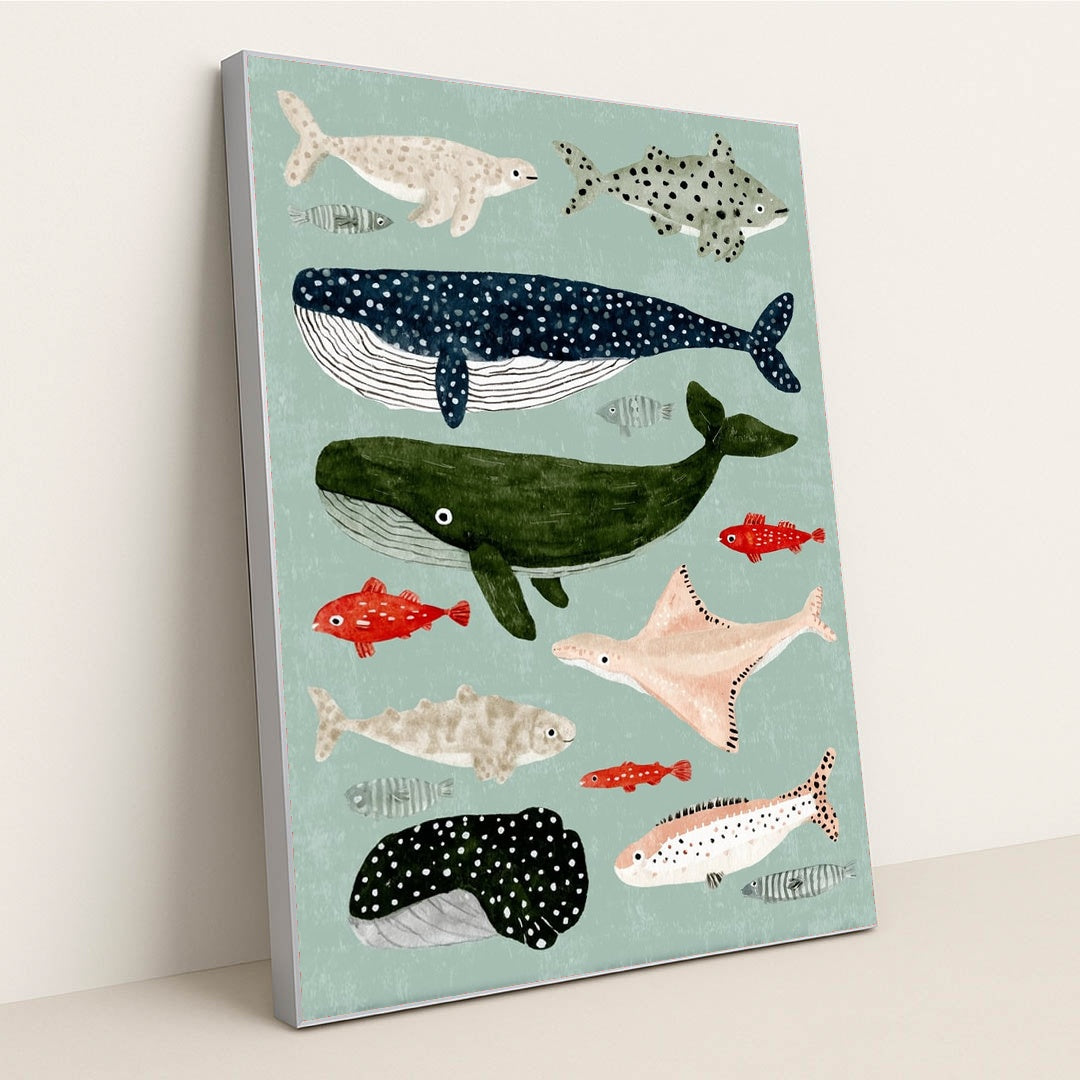 Ocean Friends by Melissa King - Silver Frame Stretchiez