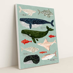 Ocean Friends by Melissa King - White Frame Stretchiez