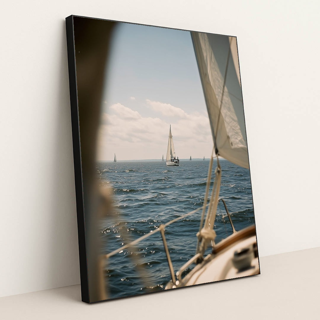 Ocean Regatta by Mistline - Black Frame Stretchiez
