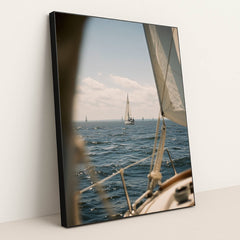 Ocean Regatta by Mistline - Black Frame Stretchiez