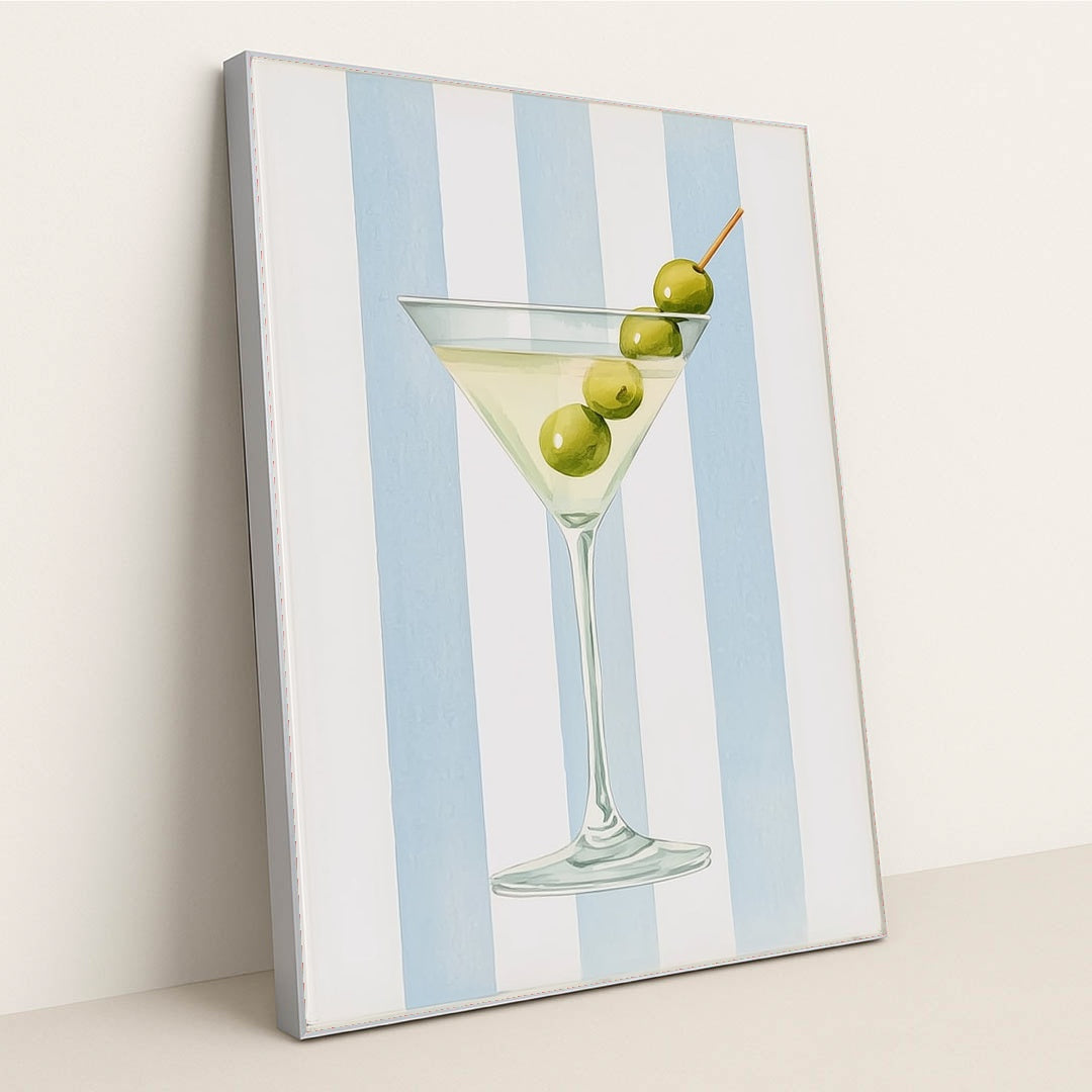 Olives & Stripes by Lila Thorne - Silver Frame Stretchiez