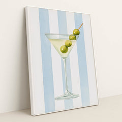 Olives & Stripes by Lila Thorne - White Frame Stretchiez
