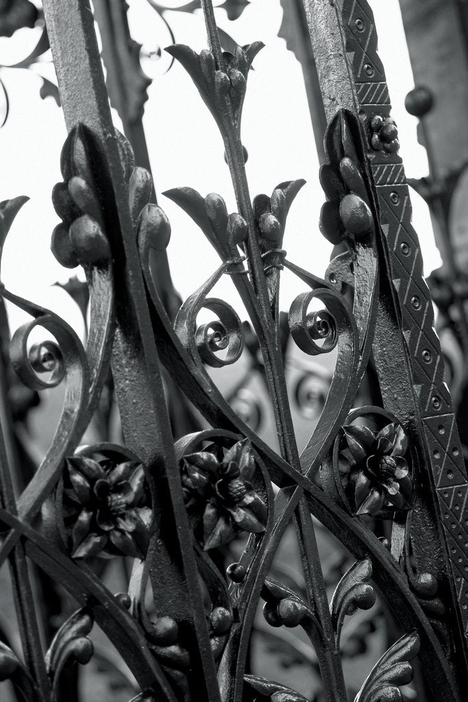 Stock Photos - Ornate detailed iron gate.