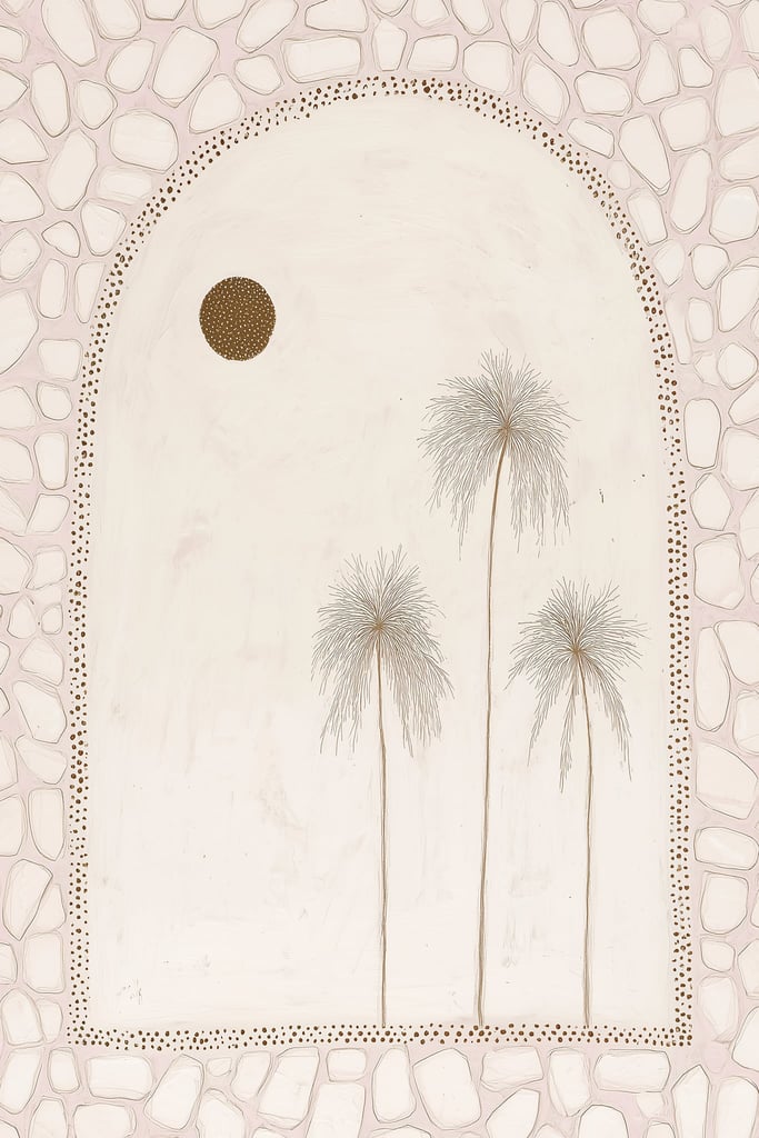 Palms in Pale Gold by Celeste