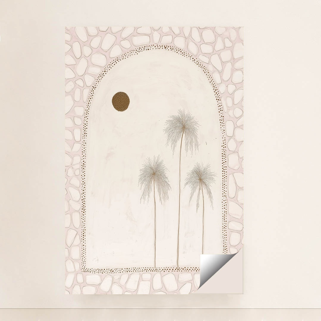 Palms in Pale Gold by Celeste - Peeliez
