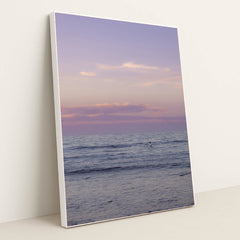 Pastel Ocean Sunset by Fernando Gutierrez - White Frame Stretchiez