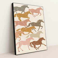 Pastel Stampede by Anna Stone - Black Frame Stretchiez