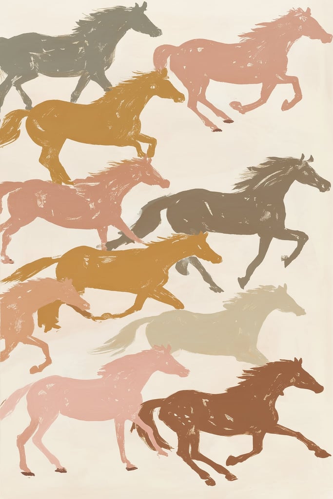 Pastel Stampede by Anna Stone