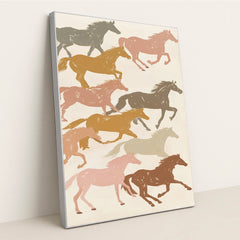 Pastel Stampede by Anna Stone - Silver Frame Stretchiez