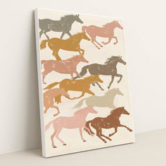 Pastel Stampede by Anna Stone - White Frame Stretchiez