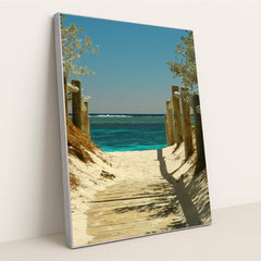 Path to the Ocean by Chris Galbraith - Silver Frame Stretchiez