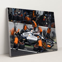 Pato O'Ward — 2025 Year in Photos at IMS | Trackside Action by Walt Kuhn - Silver Frame Stretchiez