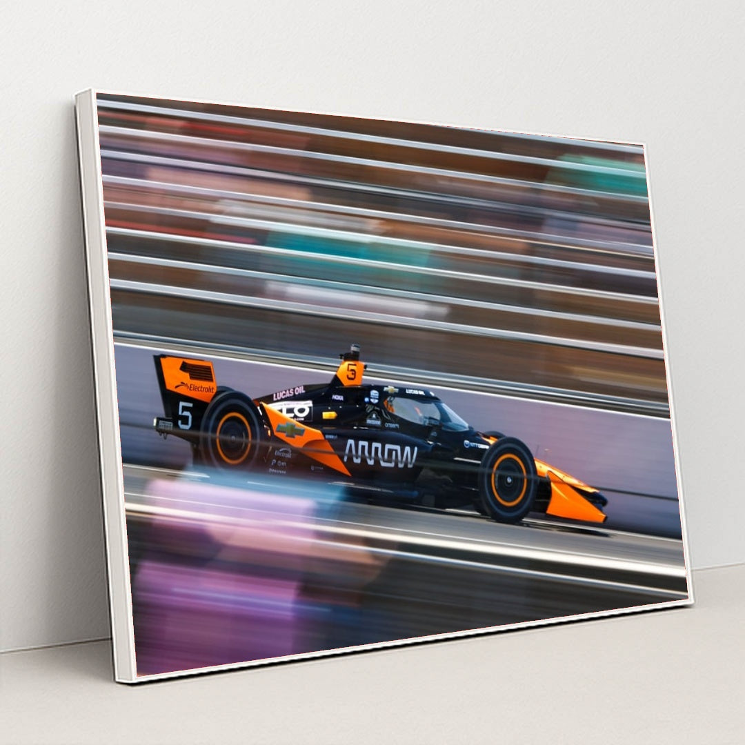 Pato O'Ward — BITNILE com Grand Prix of Portland | On the Circuit by Joe Skibinski - White Frame Stretchiez