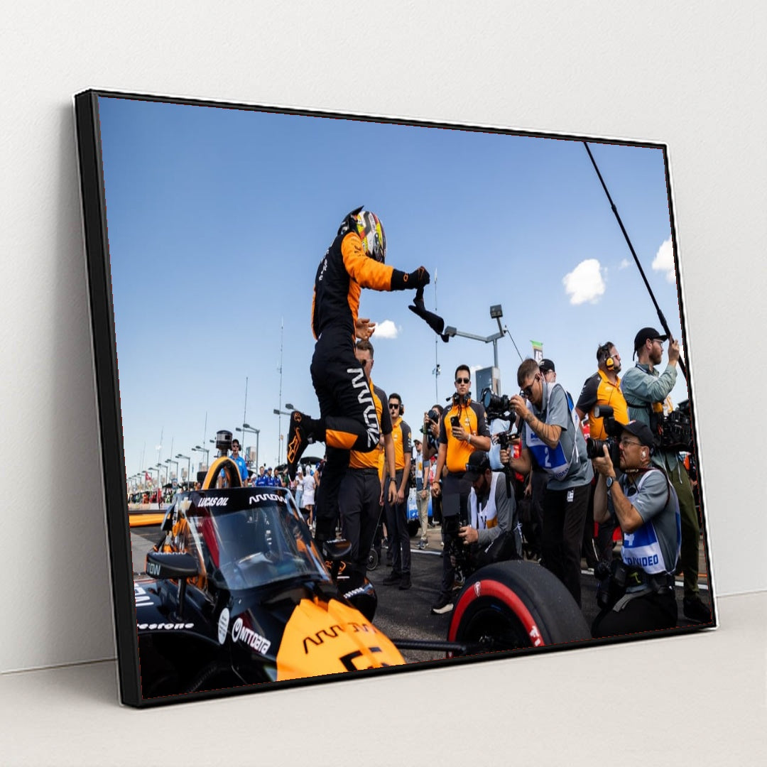 Pato O'Ward — Borchetta Bourbon Music City Grand Prix | Racing Intensity by Travis Hinkle - Black Frame Stretchiez
