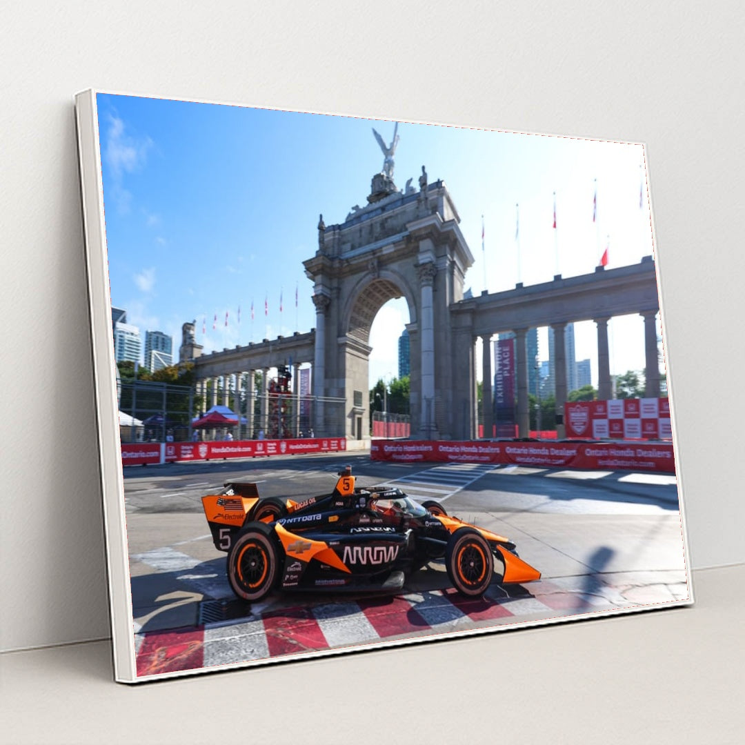 Pato O'Ward — Ontario Honda Dealers Indy Toronto | Trackside Action by Joe Skibinski - White Frame Stretchiez