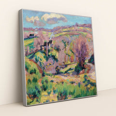 Paysage de la Creuse, au printemps by Armand Guillaumin - Silver Frame Stretchiez