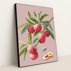 Peaches for Picking by Melissa King - Black Frame Stretchiez