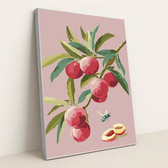 Peaches for Picking by Melissa King - Silver Frame Stretchiez