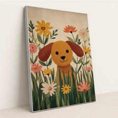 Peek-a-Boo Puppy by Melissa King - Silver Frame Stretchiez