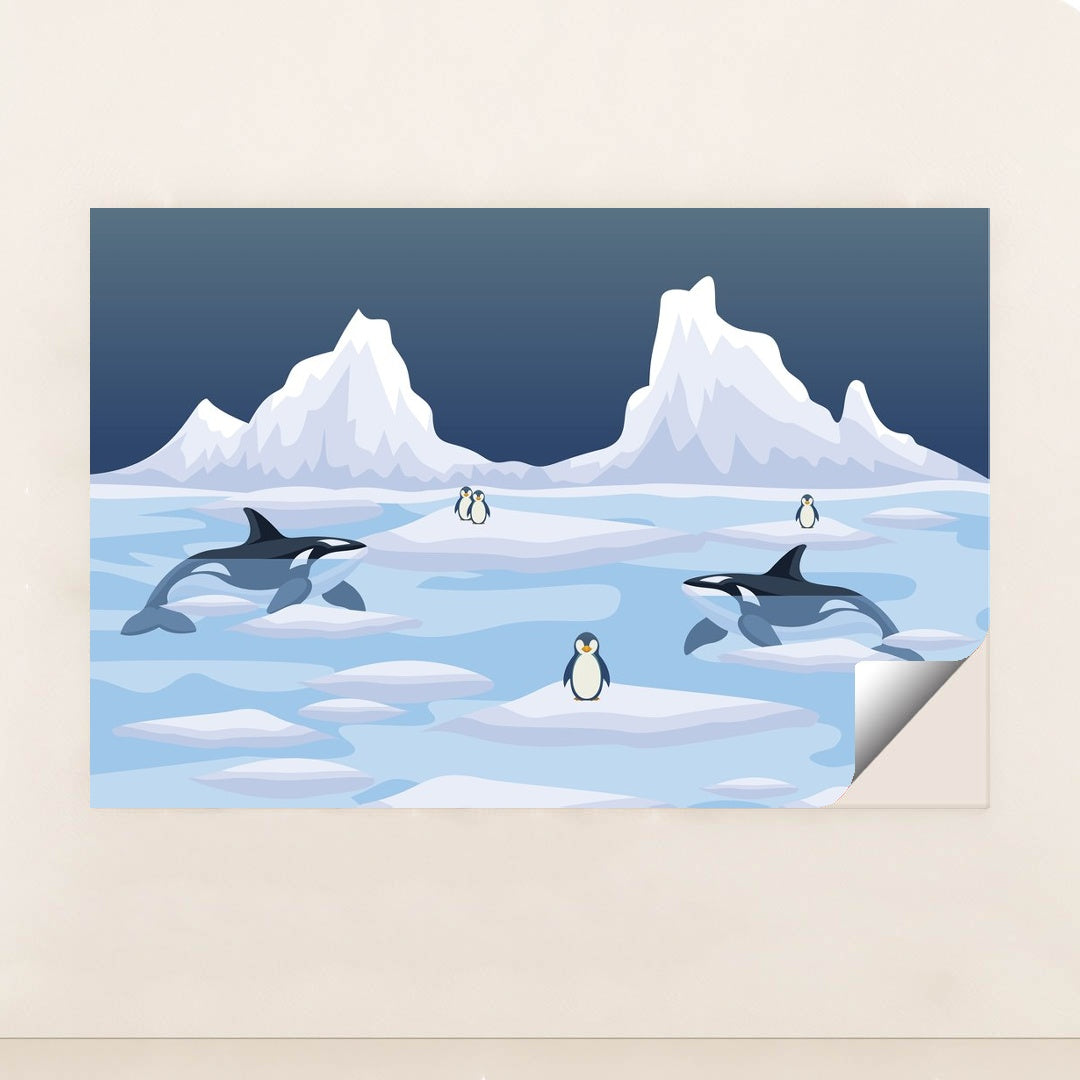 Penguins Swimming in the Ocean by Riswan Ratta - Peeliez